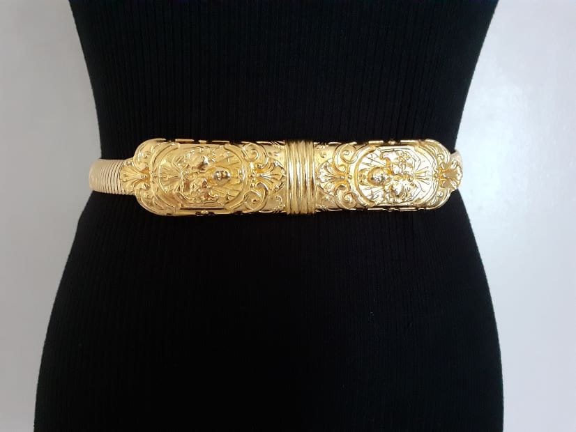 ACCESSOCRAFT NYC Fashion Accessories Ornate Gold Tone Metal  display picture 2