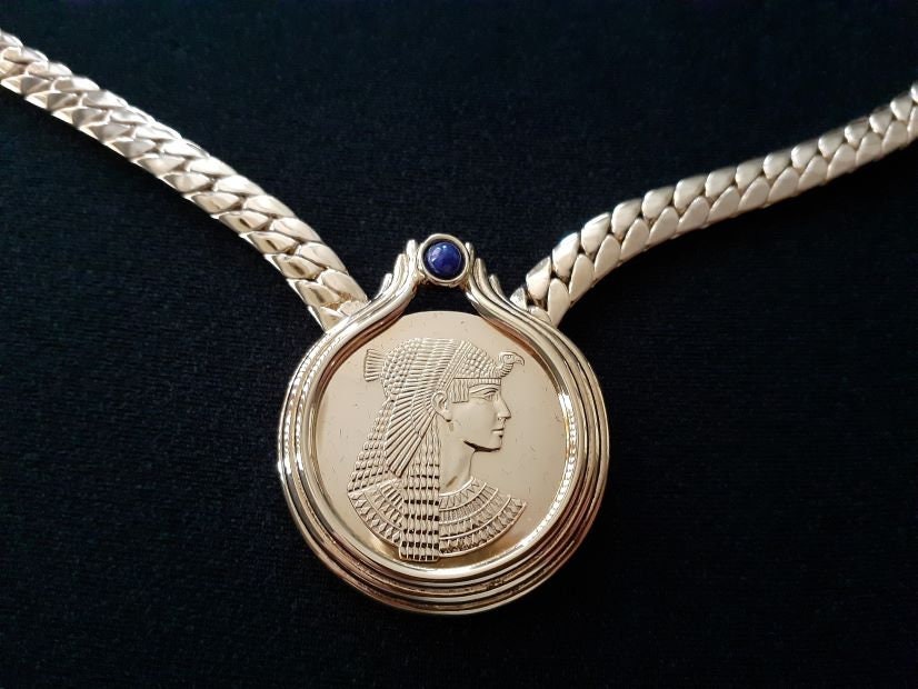 フランクリン ミント ジュエリー エジプト女王クレオパトラ 22KT