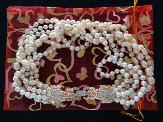 DONALD STANNARD Jewelry Baroque Imitation Pearls … - image 3