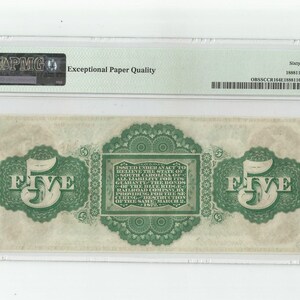 1872 5 Dollar State of South Carolina Columbia Revenue Bond Scrip Obsolete Note PMG 64 EPQ Civil War Historical Currency image 2