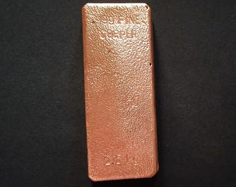 Heavy 2.5 Kilogram 2.5Kg 5.51 Pounds Fine .999 Hand Poured Vintage Copper Brick Bar Ingot Bullion Perfect For Home Office Table Decorations
