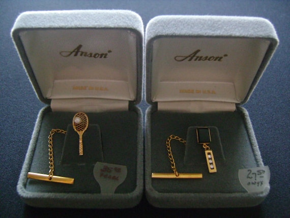 ANSON Men Jewelry Accessories Cute Tennis Racket … - image 1