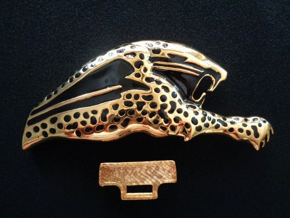 Striking DOTTY SMITH Leopard Puma Jaguar Buckle G… - image 1