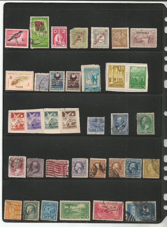 Organized 950 Stamp Collection Lot Vintage Mostly Used World International  Stamps Various Eras Countries Australia, GB, Norway, US, Etc -  Hong  Kong