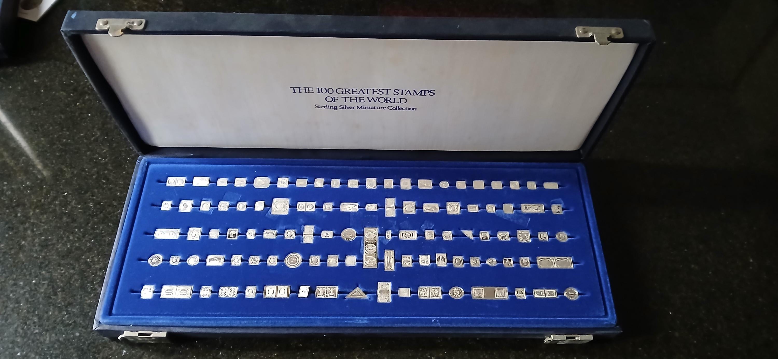 1981 Franklin Mint 100 Greatest Stamps of the World Mini Ingot
