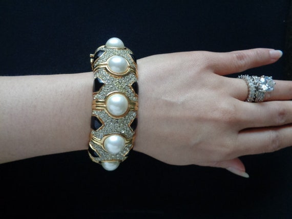 Amazing Vintage CINER Jewelry Yellow Gold Plated With Pave Etsy