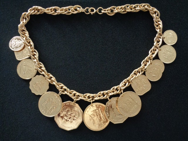 1980 Franklin Mint Jewelry the Golden Caribbean 24k Yellow Gold
