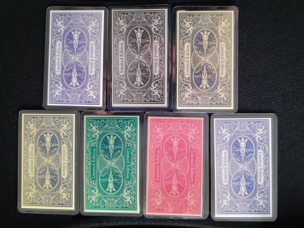 Awesome 7pcs Playing Poker Cards Aces King of Diamond Heart Spade