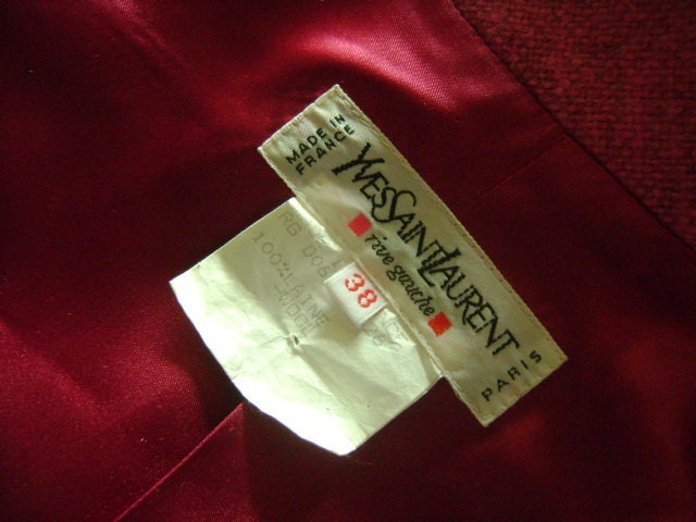 Vintage YSL Yves Saint Laurent Rive Gauche Paris Made in France