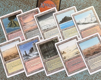 MTG - Magic the Gathering - Revised - Badlands Dual Land