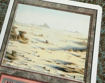 MTG - Magic the Gathering - Revised - Badlands Dual Land