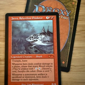 Jaws Mtg Proxy - Etsy Jaws Mtg Proxy - Etsy