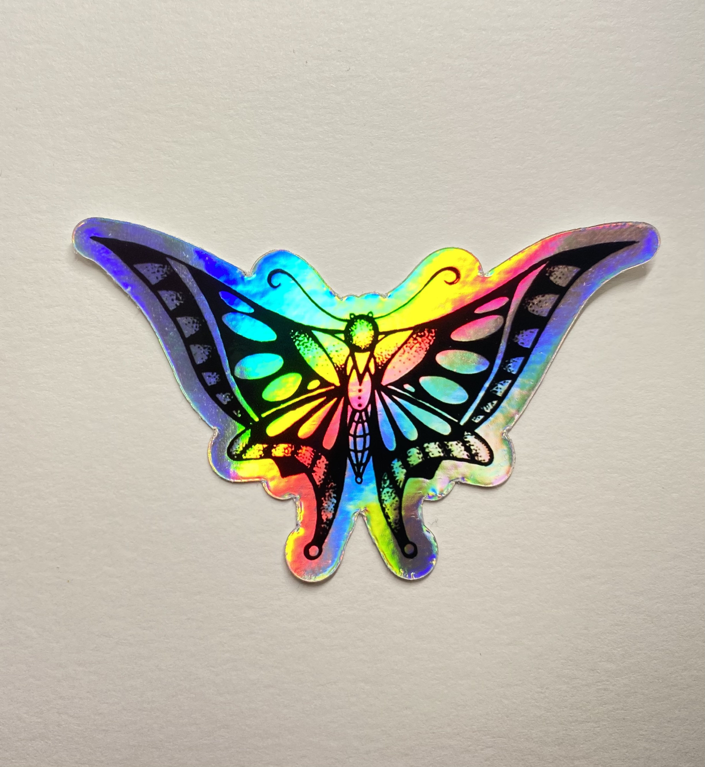 Holographic Butterfly Die Cut Vinyl Sticker | Etsy
