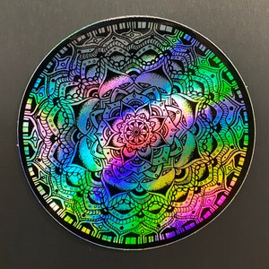 Holographic Mandala - Vinyl Sticker