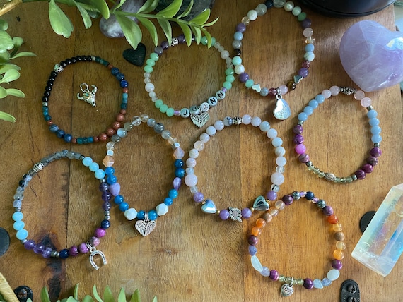 Natural Crystal Bracelet – Spiritually Guided, Loved One Connection, Healing Message