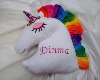 unicorn head pillow