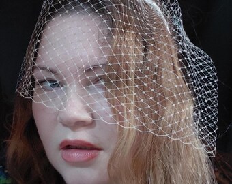 Ivory Chifoon flowers headband Bridal veil