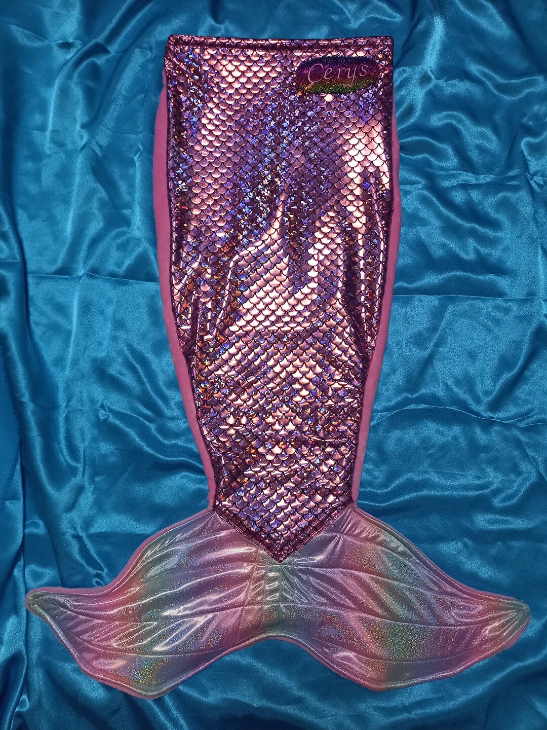 Mermaid Tail Blanket UK -kids&amp;adult Sizes /chose Pink, Silver, Green ...