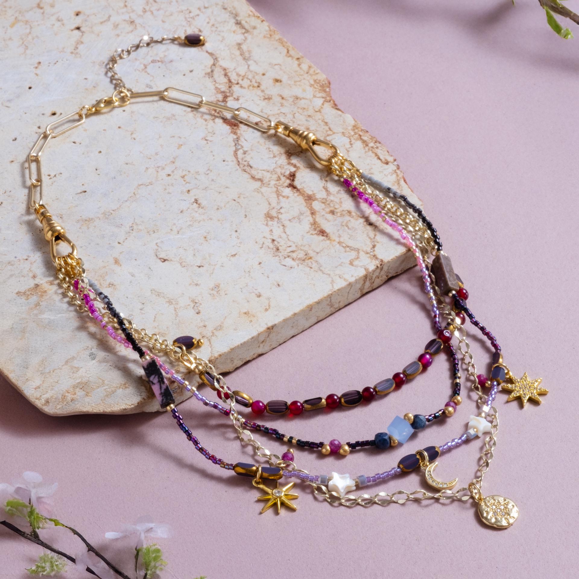 Beaded Interchangeable Necklace Layering Set/4 - Etsy