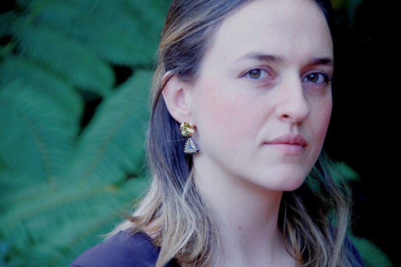 Miyuki Metallic BlackGold Segovia Earrings