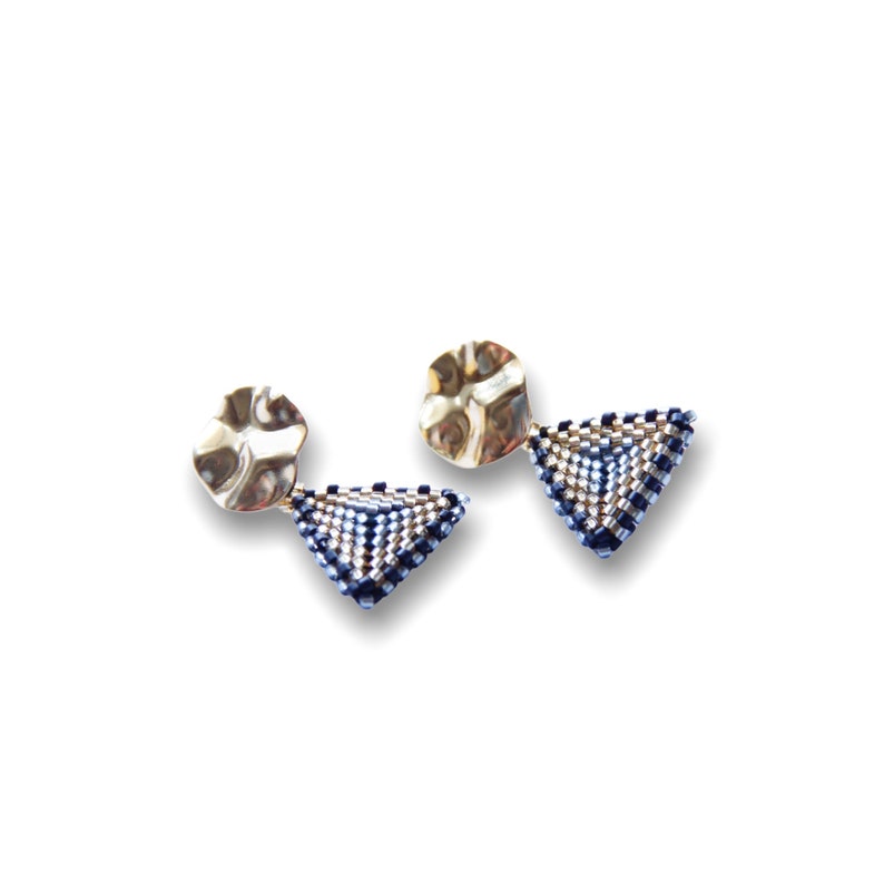 Miyuki Metallic BlackGold Segovia Earrings