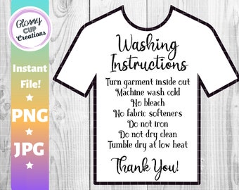 care instructions for sublimation shirts