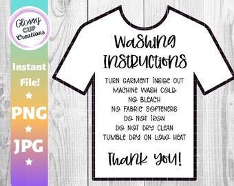 how to wash shirts made with cricut