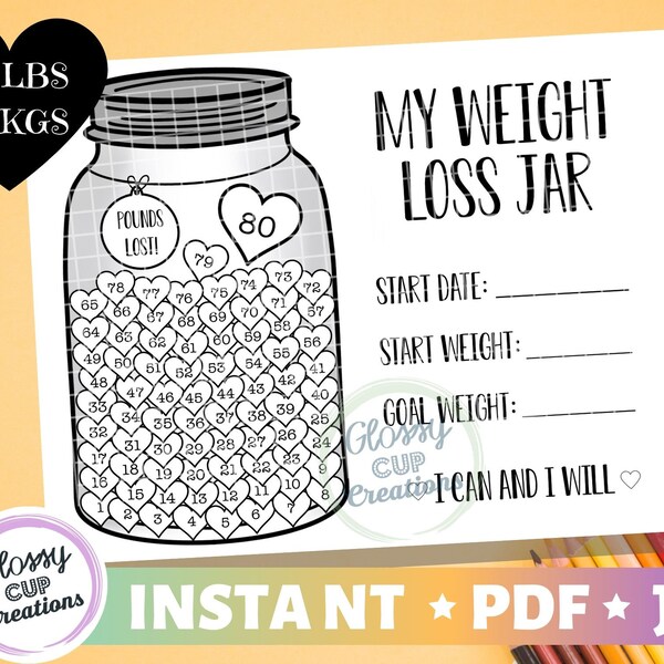 Weight Loss Printable - Etsy
