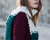 Super Chunky Merino Wool Skinny Scarf