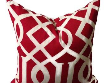 18x18 Cherry Premiere Print Outdoor Throw Pillow Cover