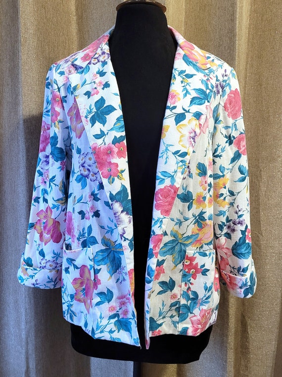 Awesome Vintage floral jacket by Berg-Ray Frocks