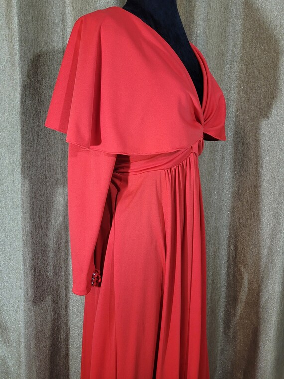 Vintage 1970s red dress - image 3