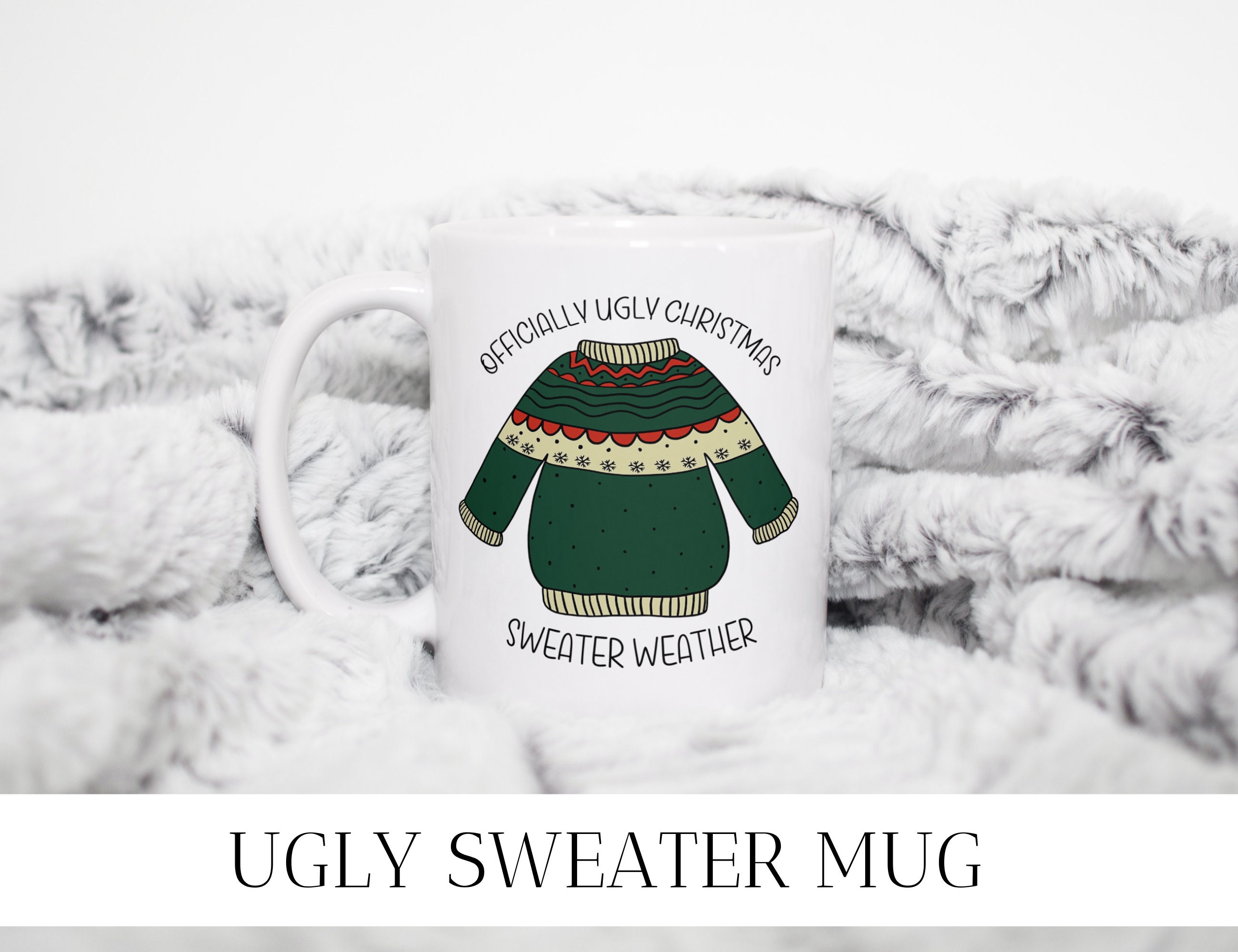 F80 M3 BMW Coffee Mug Ugly Christmas Sweater 15 oz