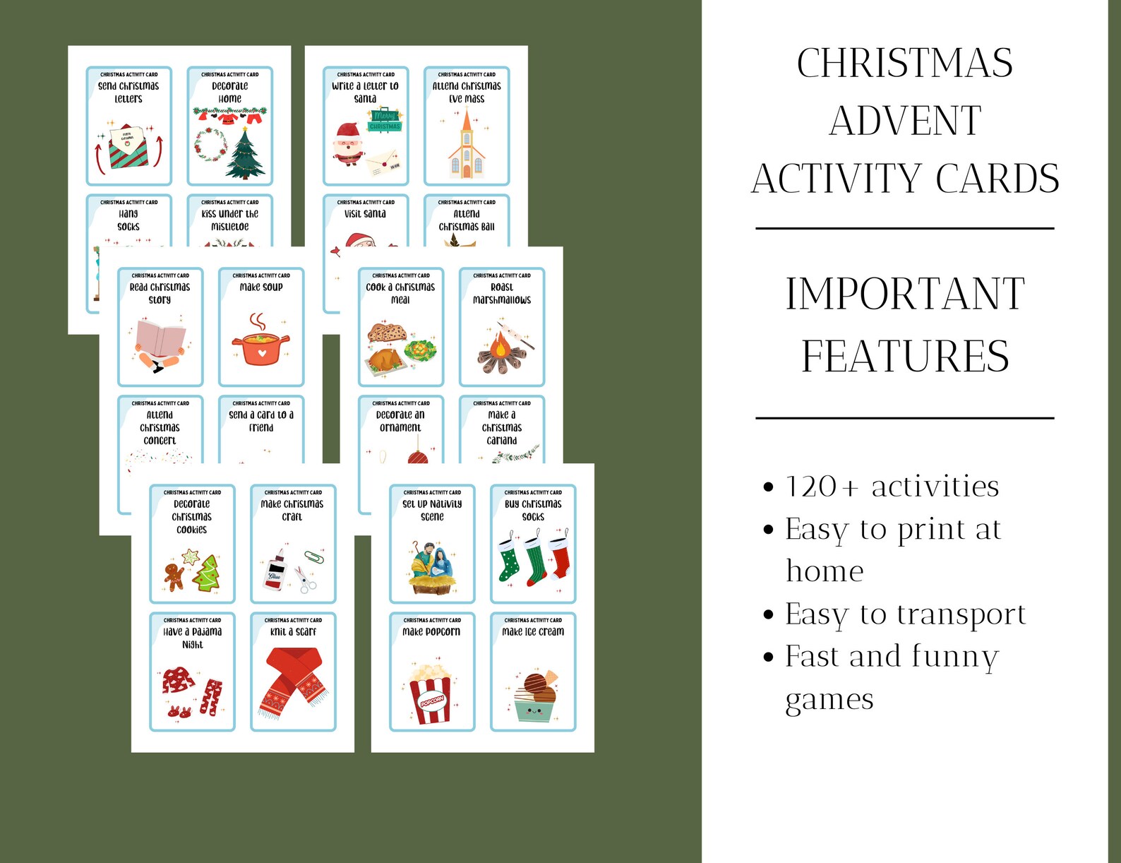 Christmas Advent Activity Cards Surprise Activities 120 cards Etsy christmas-advent-activity-cards-surprise-activities-120-cards-etsy