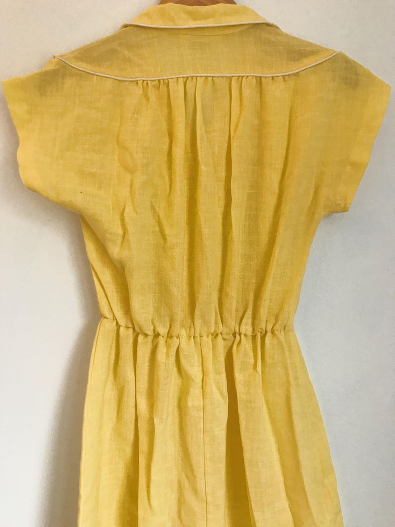 Sears Bazaar Dress Women's Juniors Yellow 70s does | Etsy