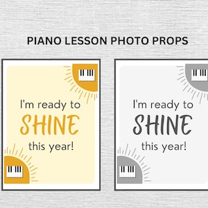 More Piano Photo Props For First Lesson Celebrations