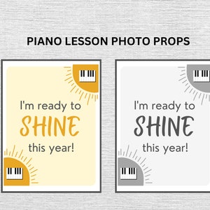 More Piano Photo Props For First Lesson Celebrations