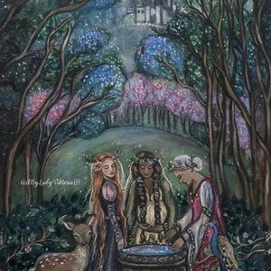 Well Witches art print
