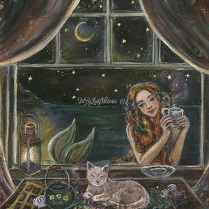 Mermaid tea art print