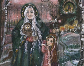 Crone and child