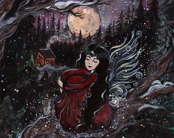 Watching over the winter woods