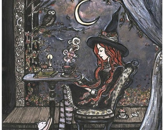 Study Break at Magick School art print