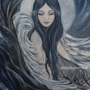 Snowy Angel art print