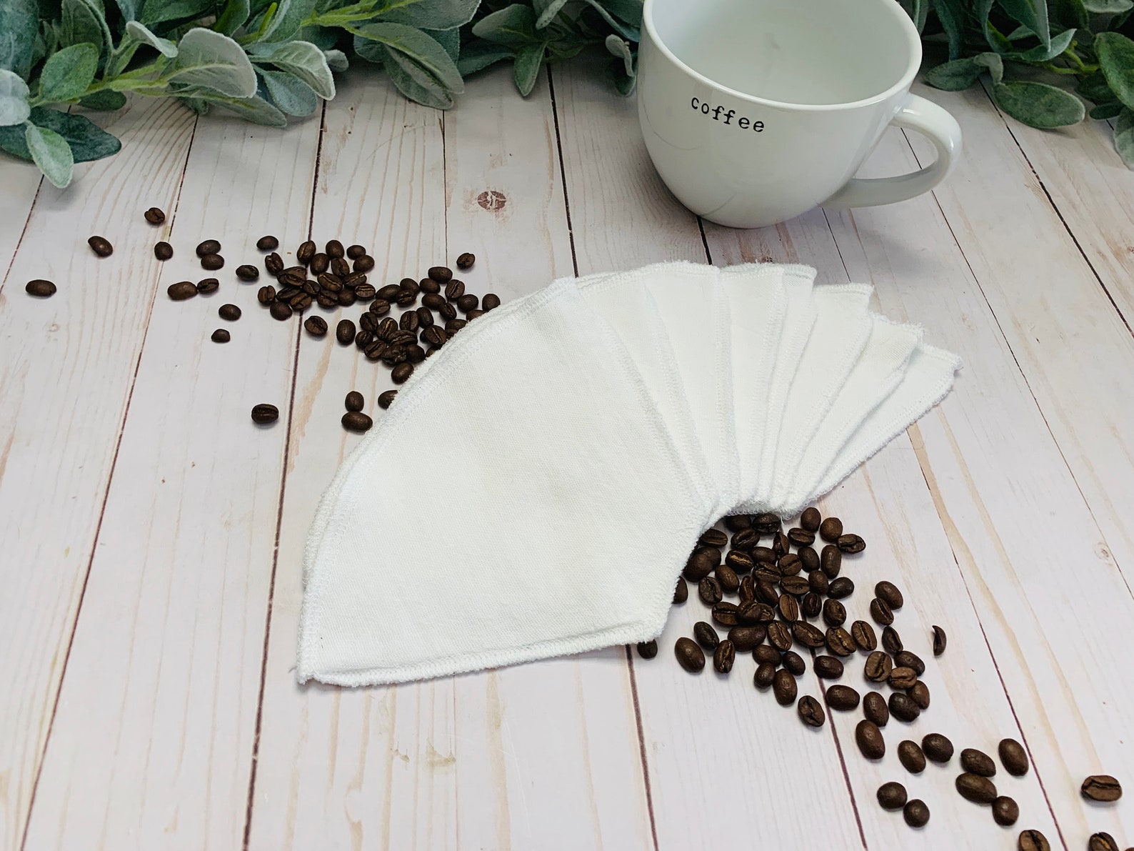 Reusable Coffee Filter 2ply Washable Cloth Ecofriendly Etsy