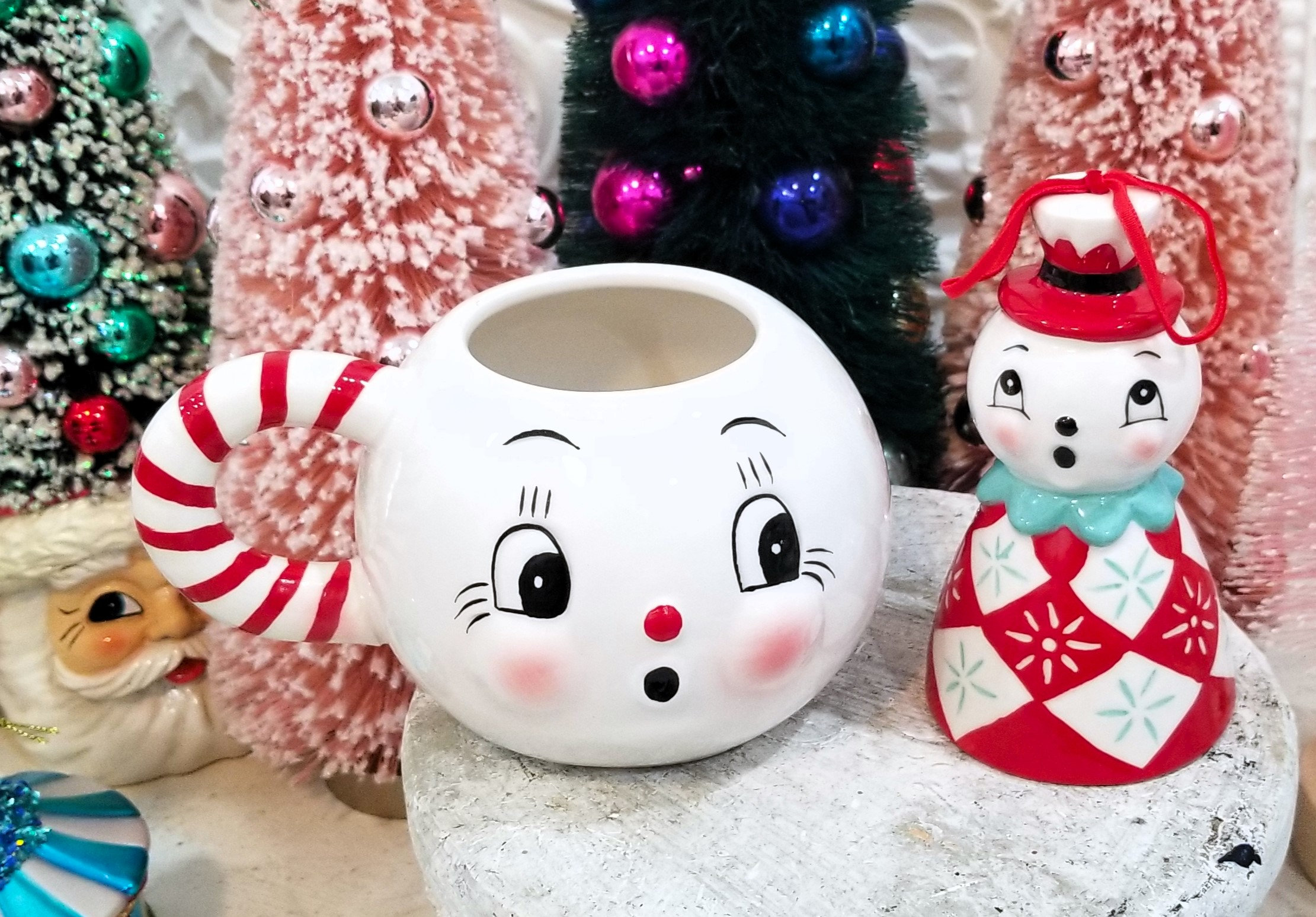 Carnival Cottage Johanna Parker Snowman Mug & Bell Ornament Set