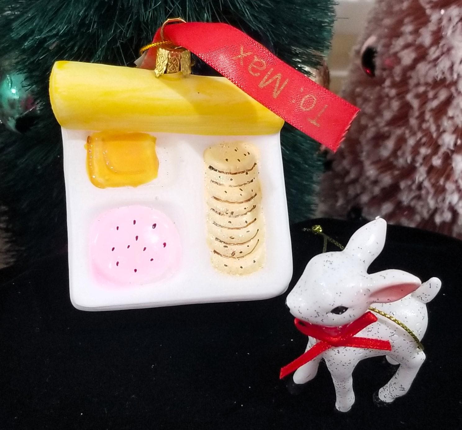 Blown Glass LUNCHABLE Christmas Ornament Crackers - Personalized