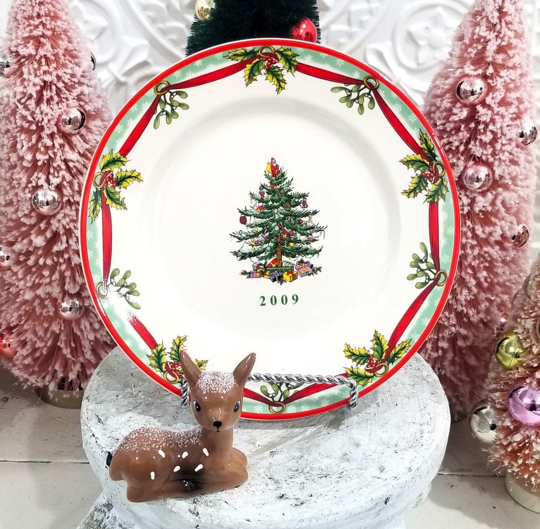 Spode Annual Christmas Tree Plate 2009 Collector Etsy