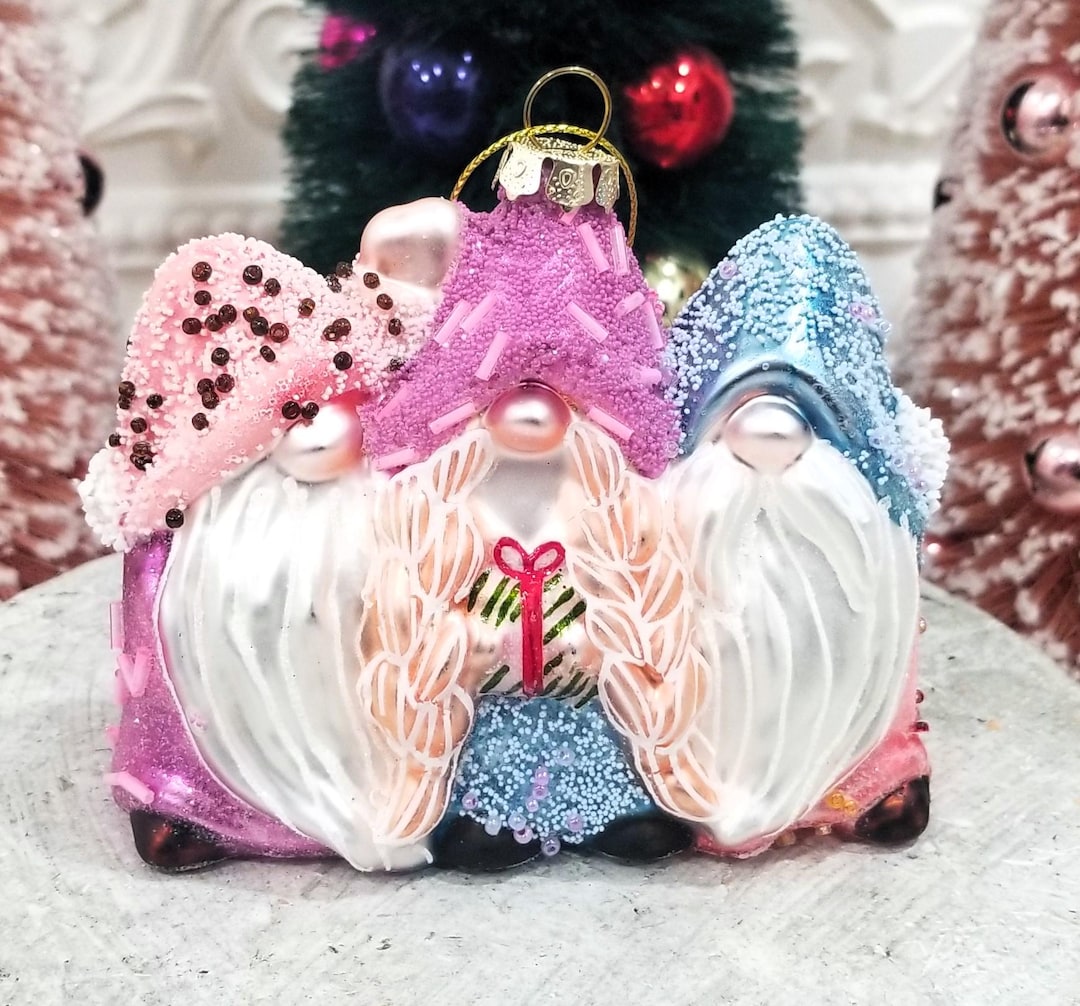 Blown Glass Candy Gnome Christmas Ornament Bakery Sprinkles Candyland ...