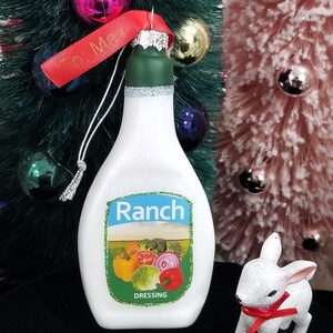 Blown Glass Ranch Dressing Christmas Ornament - Personalized Gift - Etsy