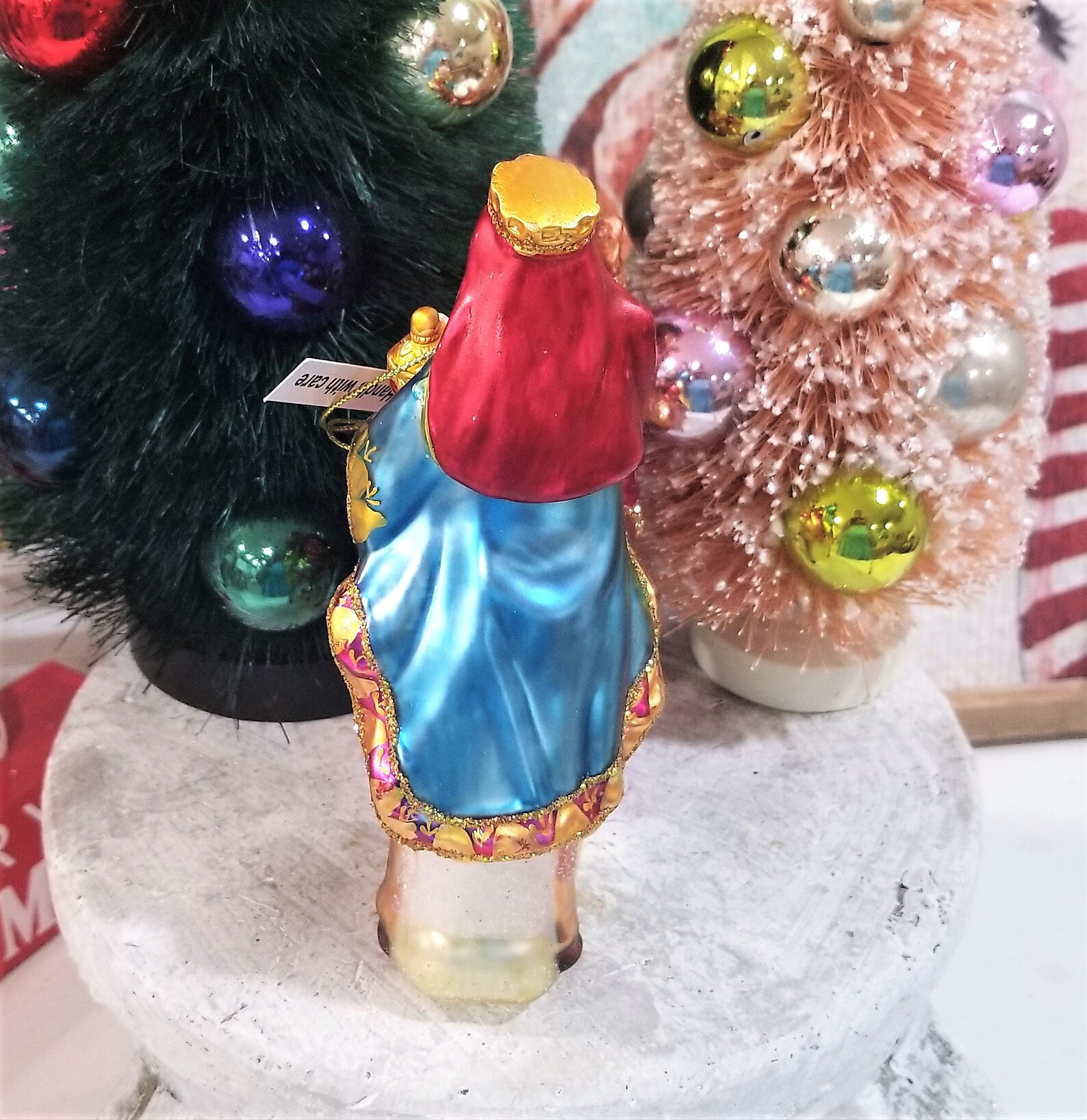 Glass Wiseman on Camel MELCHIOR Christmas Ornament 6 Etsy